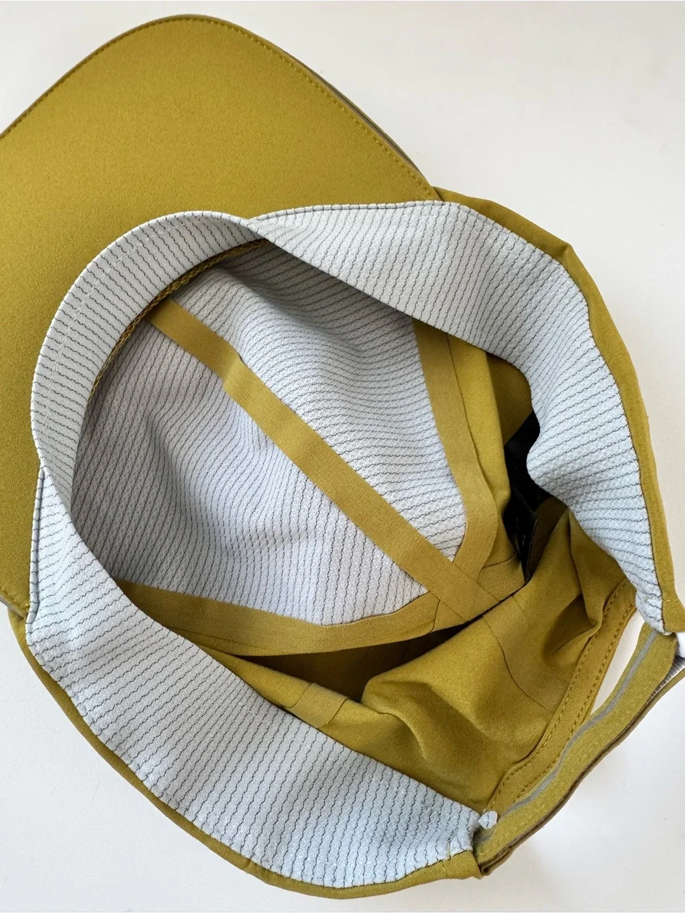 Lululemon Fast and Free Adjustable Running Hat Reflective Details Mustard Color
